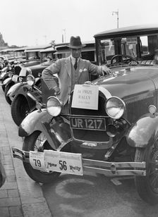 Ford Model A of JW Whalley at the Southport Rally, 1928. Artist: Bill Brunell