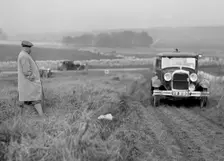 Ford Model A saloon of JW Austin competing in the MCC Sporting Trial, 1930. Artist: Bill Brunell
