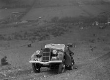 Ford Model C Ten competing in the London Motor Club Coventry Cup Trial, Knatts Hill, Kent, 1938. Artist: Bill Brunell