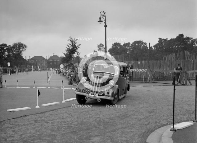Ford Model C Ten of LL Morgan competing in the South Wales Auto Club Welsh Rally, 1937 Artist: Bill Brunell.