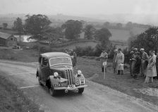 Ford Model C Ten of LL Morgan competing in the South Wales Auto Club Welsh Rally, 1937 Artist: Bill Brunell