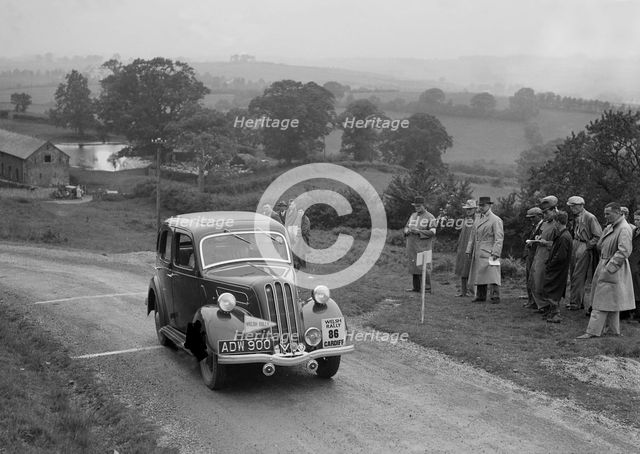 Ford Model C Ten of LL Morgan competing in the South Wales Auto Club Welsh Rally, 1937 Artist: Bill Brunell.