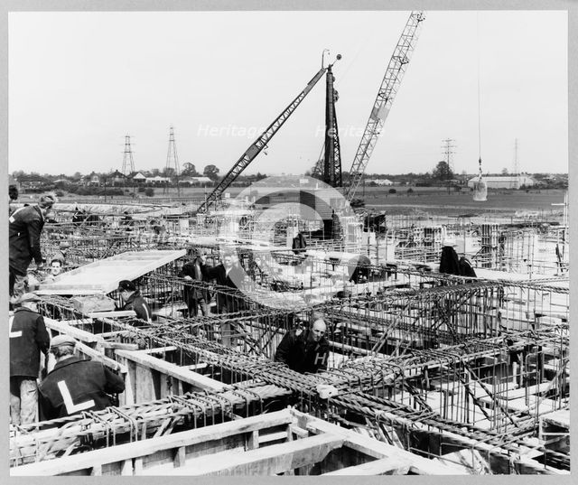 Ford Motor Company Works, Thames Foundry, Dagenham, Havering, GLA, 30/05/1956. Creator: John Laing plc.