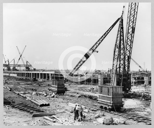 Ford Motor Company Works, Thames Foundry, Dagenham, Havering, GLA, 30/05/1956. Creator: John Laing plc.