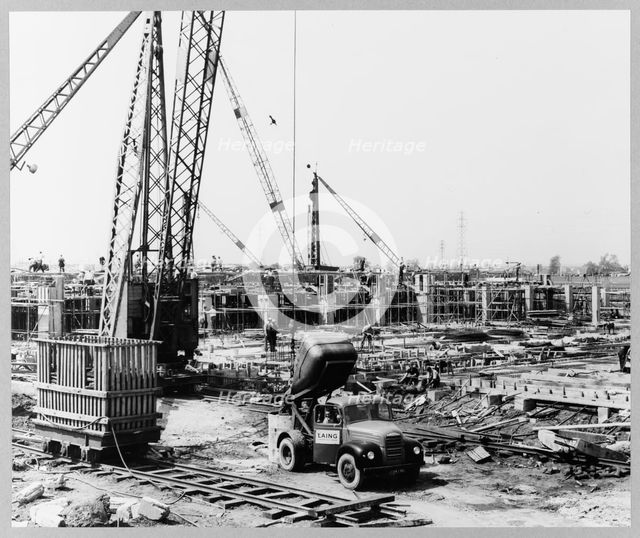 Ford Motor Company Works, Thames Foundry, Dagenham, Havering, GLA, 30/05/1956. Creator: John Laing plc.