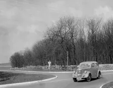 Ford of J McEvoy competing in the RAC Rally, 1939. Artist: Bill Brunell