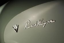 Ford Ranch wagon with kom pack trailer 1952. Artist: Simon Clay