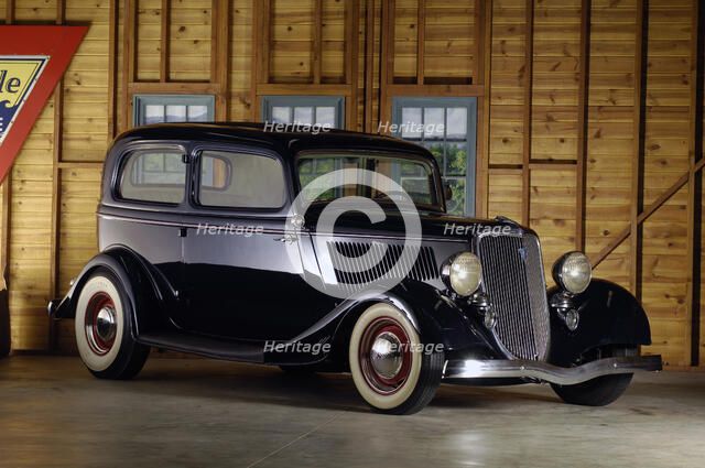 Ford Sedan custom 1934. Artist: Simon Clay.