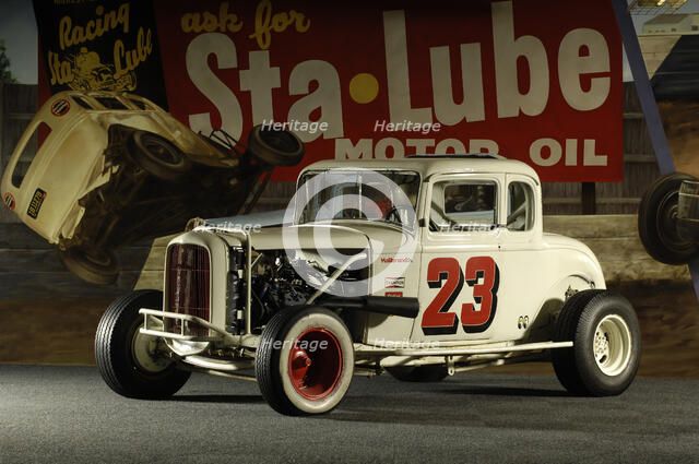 Ford short track jalopy coupe 1932. Artist: Simon Clay.