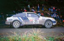 Ford Sierra RS Cosworth, Jimmy McRae 1989 RAC Rally. Creator: Unknown