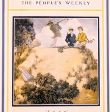 Fore!, cover of "The People's Weekly", early 20th century. Creator: Unknown
