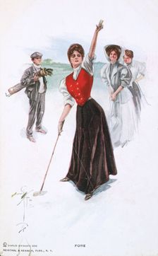 Fore !, illustration, c1900