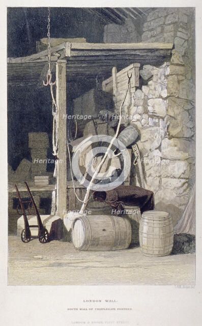 Fore Street, City of London, 1851.                                                      Artist: John Wykeham Archer