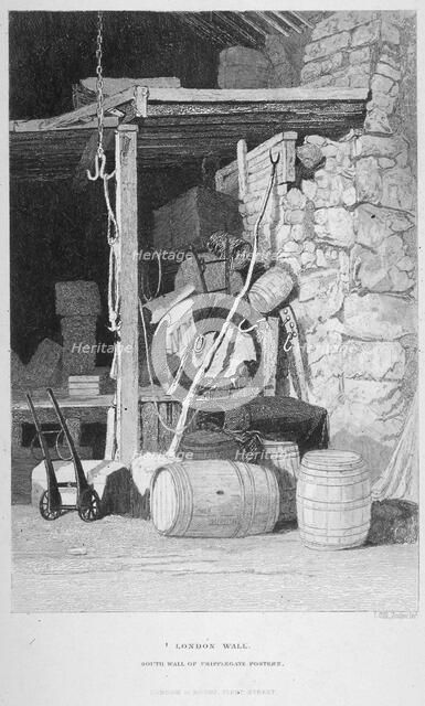 Fore Street, City of London, 1851.                                                      Artist: John Wykeham Archer