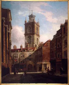 Fore Street and St Giles without Cripplegate. Artist: Walter Riddle
