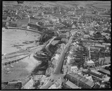 Fore Street and Towan Sands, Newquay, Cornwall, c1930s. Creator: Arthur William Hobart