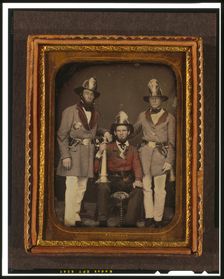 Foremen, Phoenix Fire Company and Mechanic Fire Company, Charleston, South Carolina, ca. 1855. Creator: Tyler & Co.