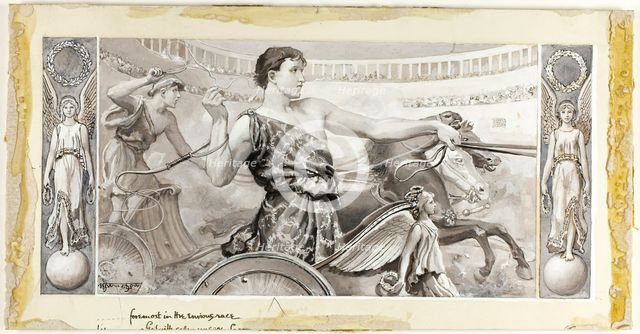 Foremost in the Envious Race, 1885. Creator: Will H. Low.