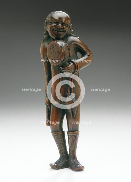 Foreign Drum Master, Late 18th-early 19th century. Creator: Tanaka Minko.