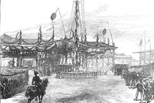 Foreign residents presenting an address to the Mikado at Yokohama, 1872. Creator: Unknown