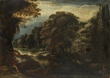 Forest, 1650. Creator: Follower of Adam Elsheimer