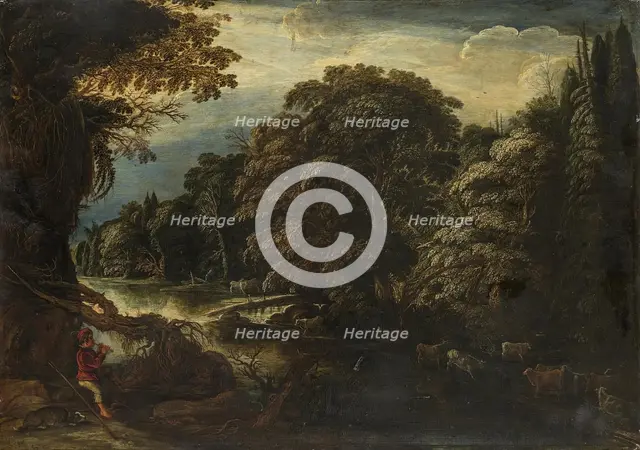 Forest, 1650. Creator: Follower of Adam Elsheimer.