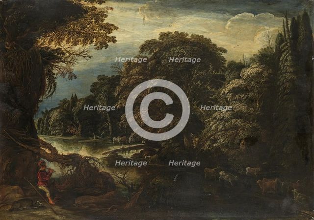 Forest, 1650. Creator: Follower of Adam Elsheimer.