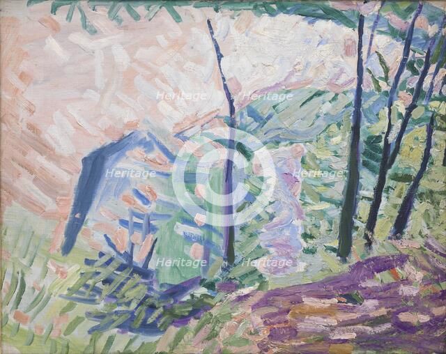 Forest near Bagsværd Lake, 1941. Creator: Niels Larsen Stevns.