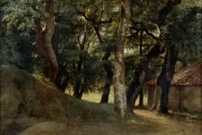 Forest of the Villa Borghese late 18th/early 19th century. Artist: Pierre Henri de Valenciennes