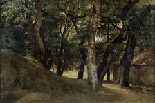 Forest of the Villa Borghese late 18th/early 19th century. Artist: Pierre Henri de Valenciennes