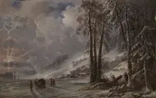 Forest at the foot of the Ural Mountains, 1872. Creator: Bossoli, Carlo (1815-1884)
