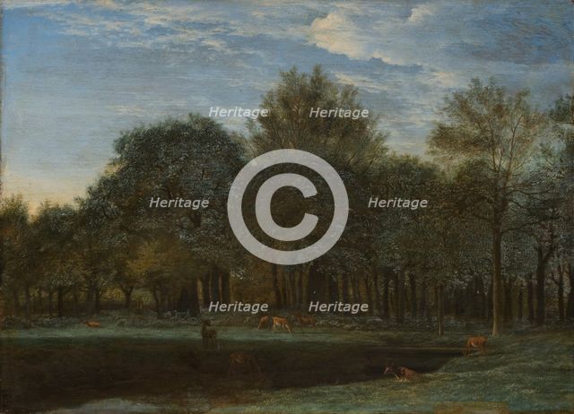 Forest Clearing with Grazing Deer, 1658. Creator: Adriaen van de Velde.