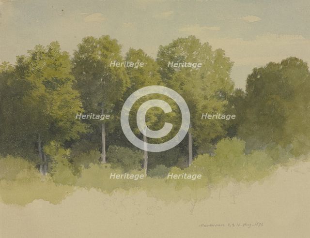 Forest edge near Maulbronn, 1871. Creator: Carl Theodor Reiffenstein.