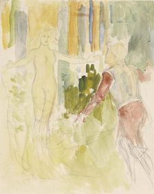 Forest elf, composition draft, c1890s. Creator: Albert Edelfelt