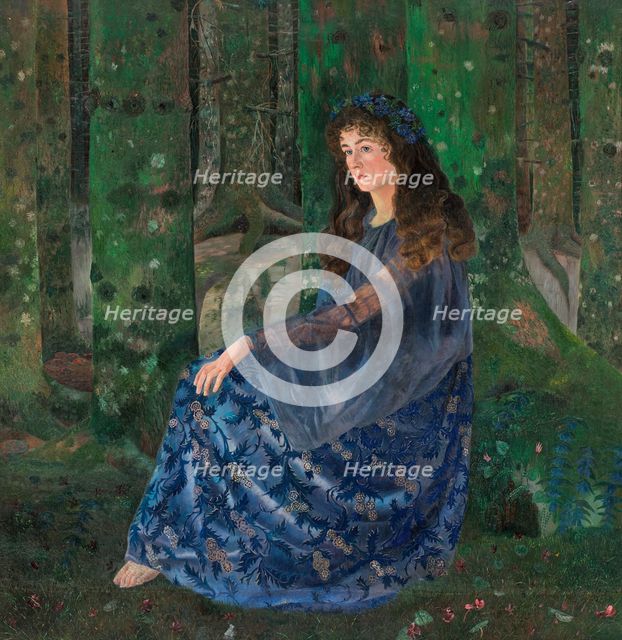 Forest fairy, 1894. Creator: Karl Mediz.