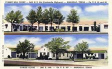 Forest Hill Courts and Gables Court motels, Amarillo, Texas, USA, 1946