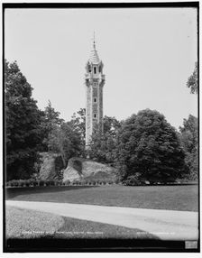 Forest Hills Cemetery, Boston, bell tower, between 1890 and 1901. Creator: Unknown