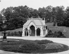 Forest Hills Cemetery, Boston, receiving tomb, between 1900 and 1906. Creator: Unknown