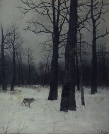 Forest in winter, 1885. Artist: Levitan, Isaak Ilyich (1860-1900)