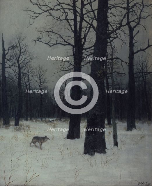 Forest in winter, 1885. Artist: Levitan, Isaak Ilyich (1860-1900)
