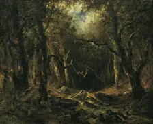 Forest interior, 1861. Creator: Narcisse Virgile Diaz de la Pena