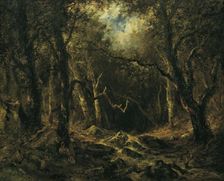 Forest interior, 1861. Creator: Narcisse Virgile Diaz de la Pena