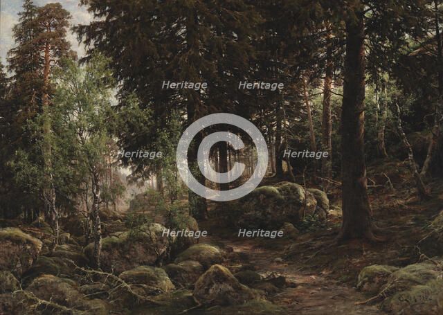 Forest Interior, 1882. Creator: Berndt Lindholm.