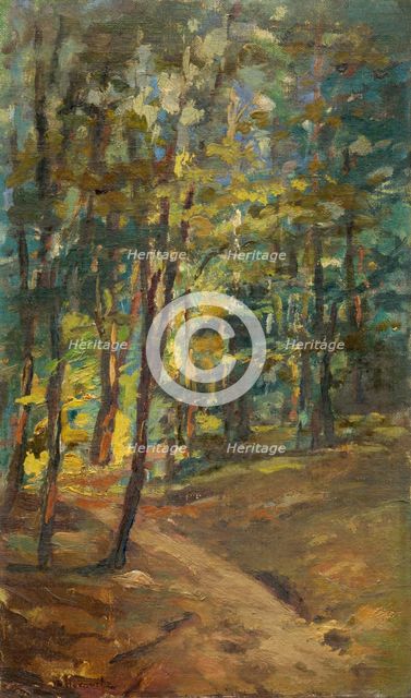 Forest interior, 1895-1905. Creator: Leopold Horovitz.