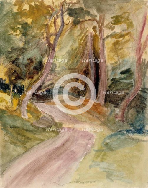 Forest interior, c1890s. Creator: Albert Edelfelt.