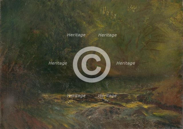 Forest Interior with a Brook, 1900-1902. Creator: Ladislav Mednyanszky.
