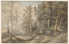 Forest landscape, 1605-1673. Creator: Lucas van Uden