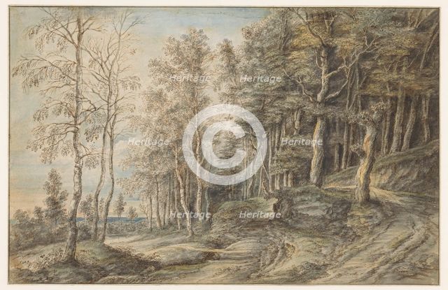 Forest landscape, 1605-1673. Creator: Lucas van Uden.