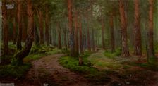 Forest Landscape, 1894. Creator: Karl Klopfer