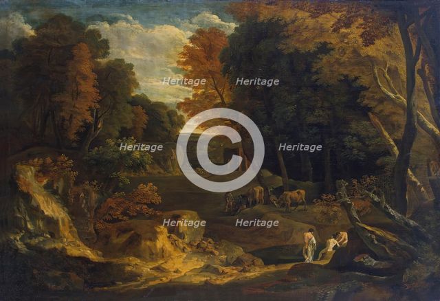Forest Landscape with a River, 1690. Creator: Cornelis Huysmans.